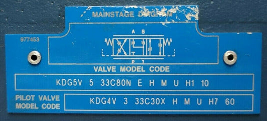 Eaton Vickers KDG5V 5 33C80N E H M U H1 10 Proportional Directional valve - NEW