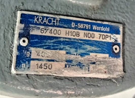 Kracht KF6/400 H10B N00 7DP1 Hydraulic Gear Pump