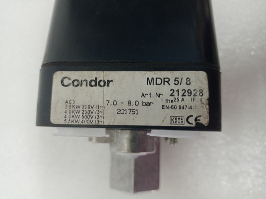 Condor MDR 5/8 Pressure Switch 7-8bar - NEW