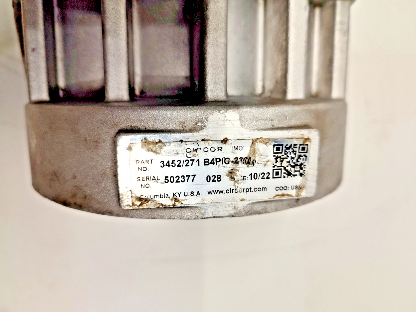 Circor IMO B4PIC-236AS Submersible Elevator Triple screw pump P/N: 3452/271