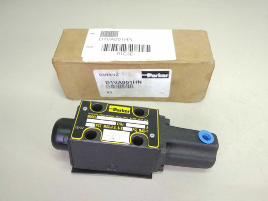 Parker D1VA001HN Hydraulic Directional Control Valves 5000 PSI MAX. - NEW