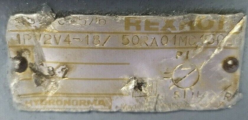 Rexroth 1PV2V4-18/50RA01MC150A Hydraulic vane pump