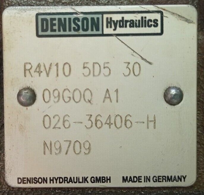 Denison hydraulics R4V10 5D5 30 09G0Q A1 S26-34683-0 with VV01 311 G E1