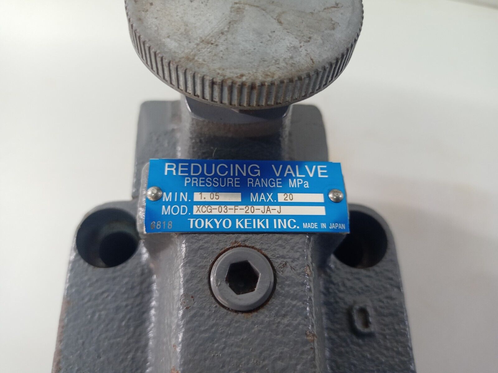 Tokyo Keiki XCG-03-F-20-JA-J Pressure reducing valve - NEW