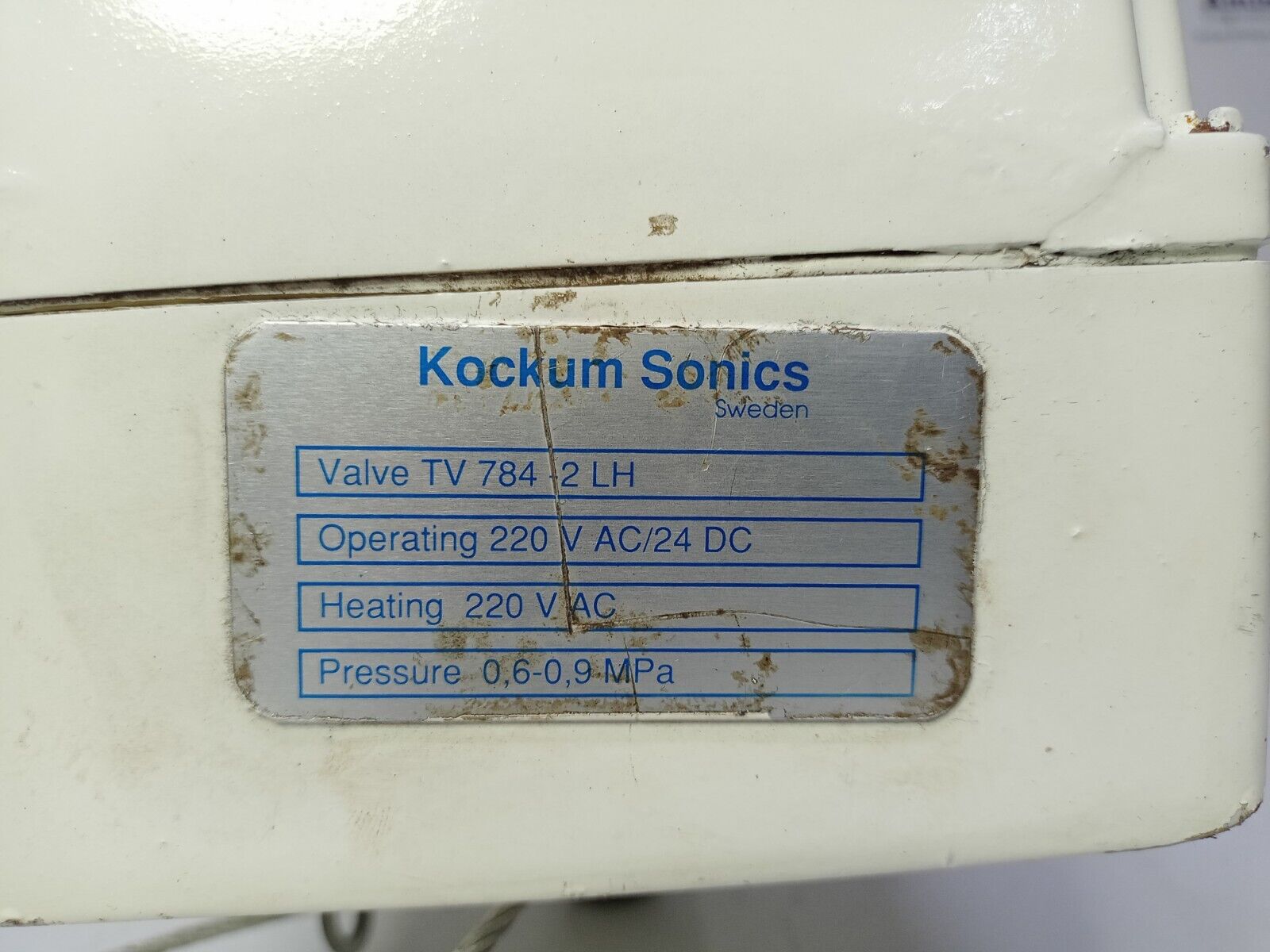 Kockum Sonics Air Horn valve TV 784-2LH 220 VAC/24DC, Pressure:0.6-0.9 Mpa