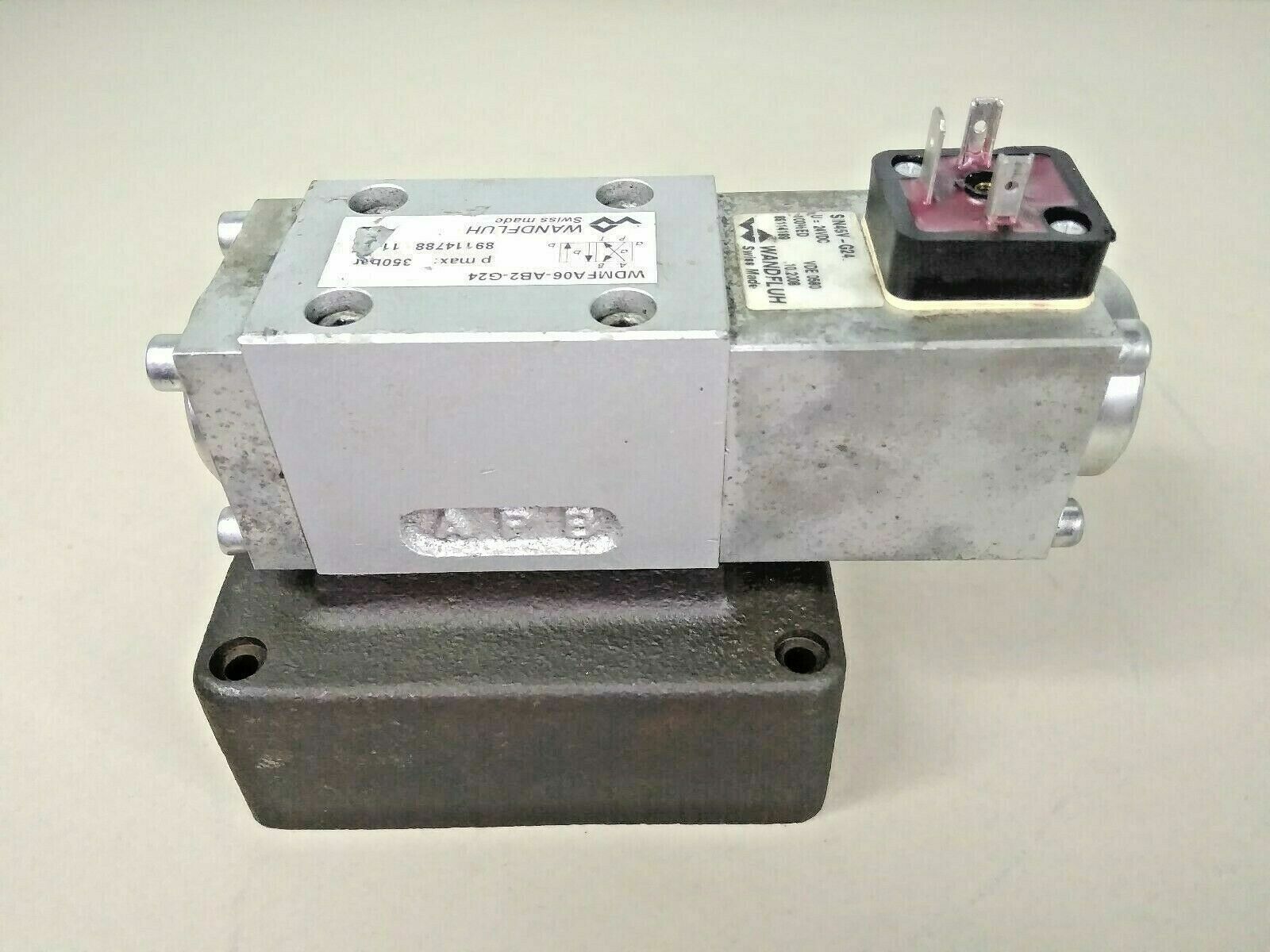 Wandfluh WDMFA06-AB2-G24 Solenoid Valve 350 bar max. Pressure - NEW