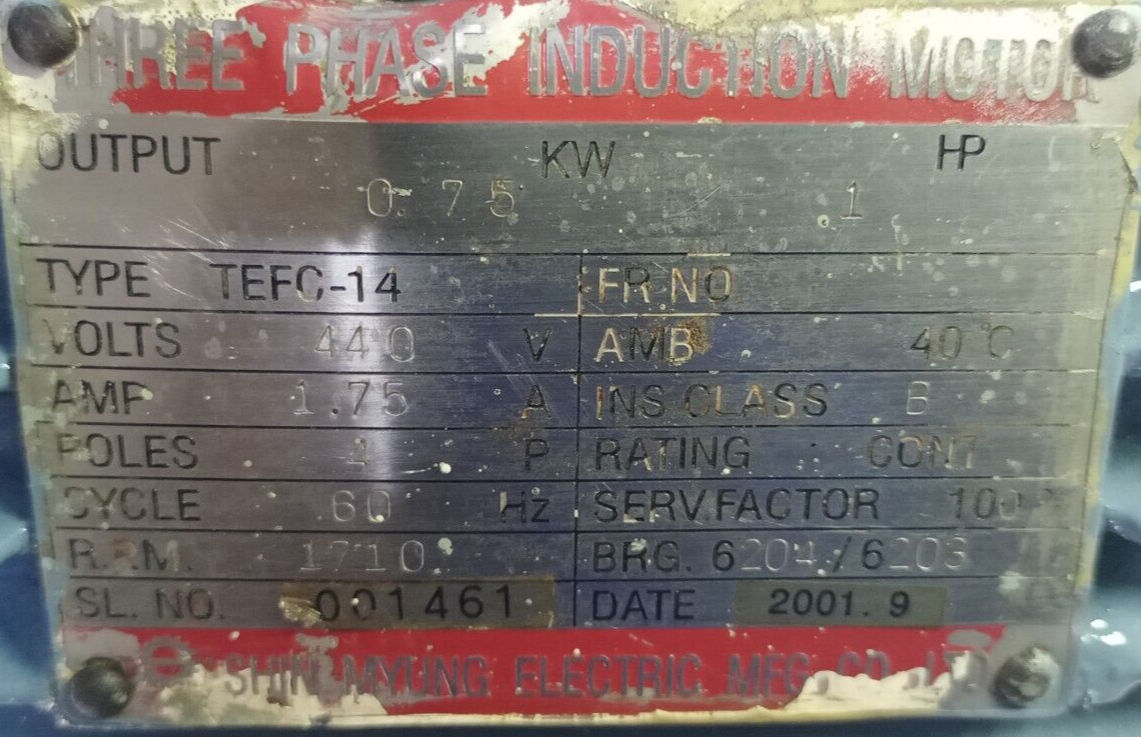 Nippon oil pump TOP-216 HBE with 0.75 kw 1710rpm Electric motor - Refurbished