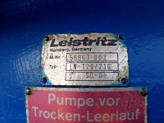 Leistritz LN-126/210 Double screw pump