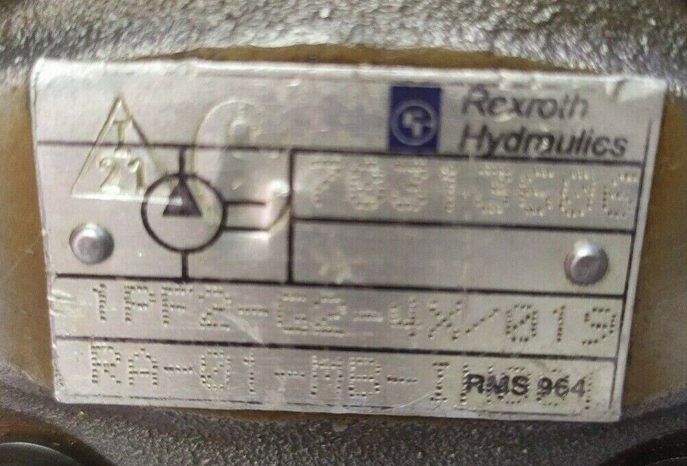 Rexroth 1PF2-G2-4X/019 RA-01-MB Hydraulic gear pump - PRESSURE TESTED PUMP