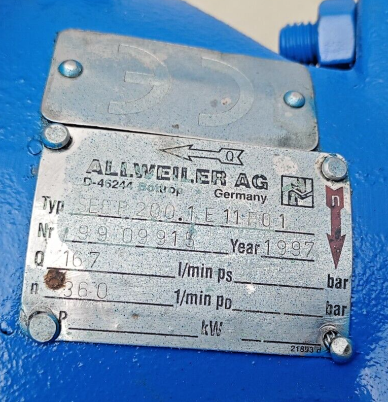 Allweiler AG SEBP 200.1E11P01 Progressive cavity single screw pump - Tested