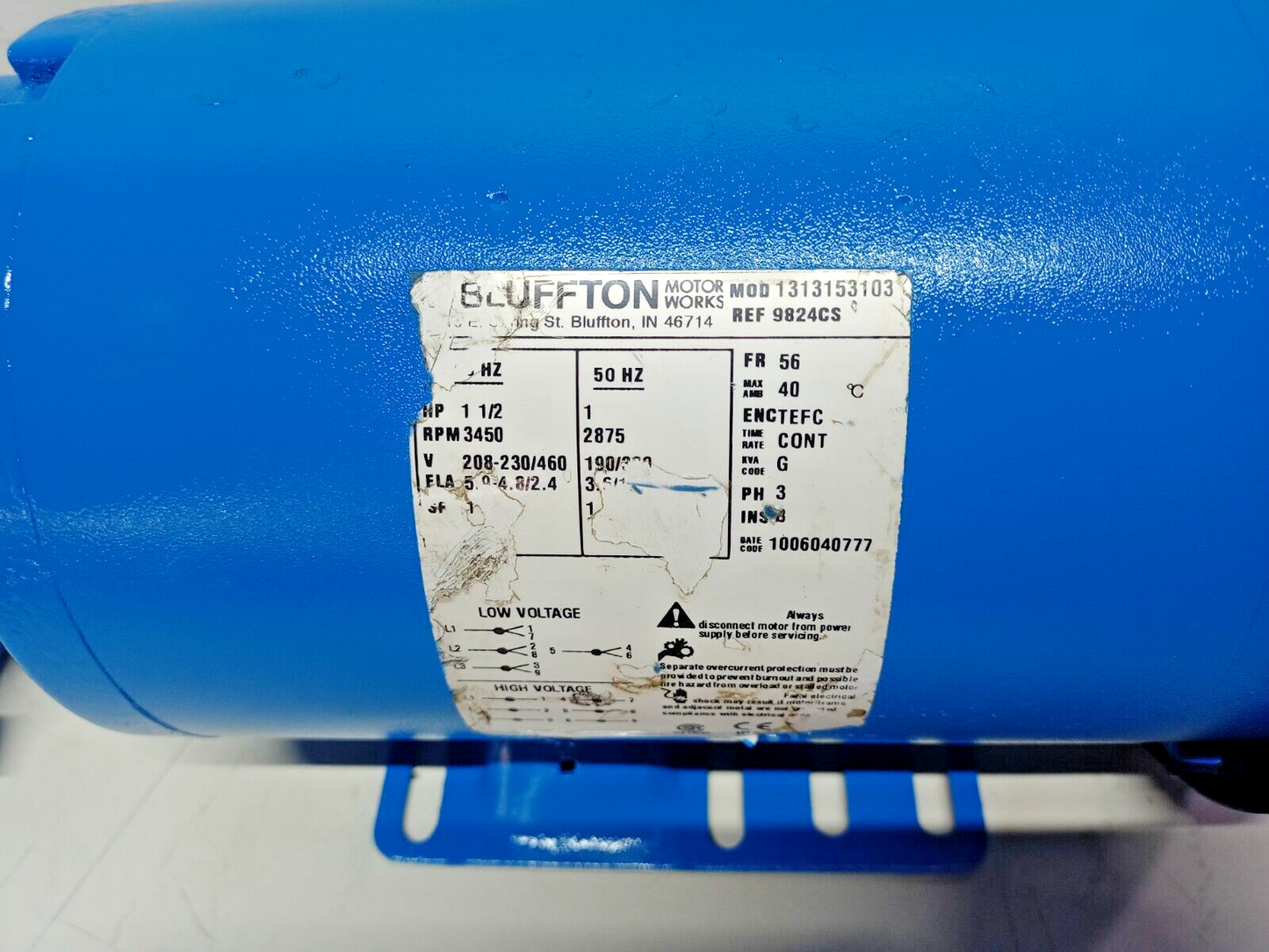 Burks pump H22AJ00 Turbine pump with 3PH 1-1.5 HP 3450RPM Bluffton Turbine pump