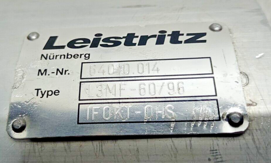 Leistritz L3MF-60/96 Triple screw pump - Pressure Tested #2