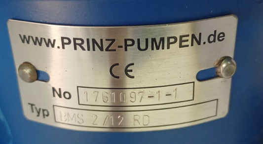 Prinz pumpen BMS 2/12 RD Diesel oil feeding pump complete - NEW