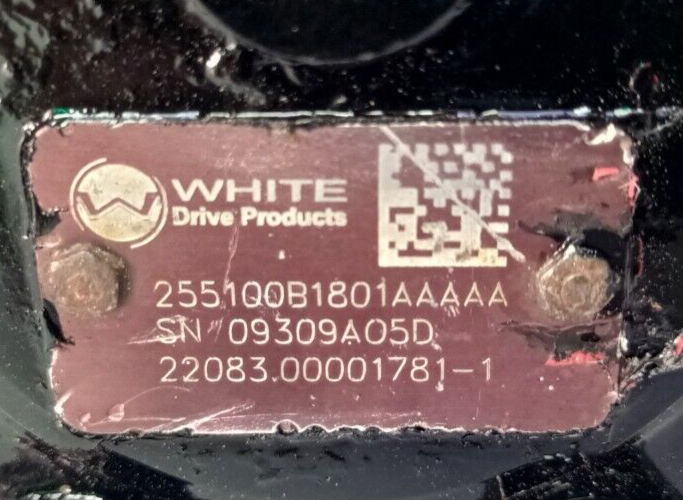 White drive 255100B1801AAAAA Hydraulic motor