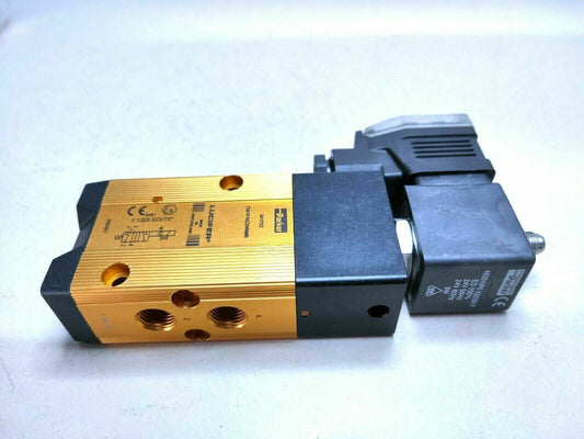 Parker Lucifer 7341PAG2NNM0 valve with 483510P0 XS03MF 24VDC 50/60 Hz 9W Coil