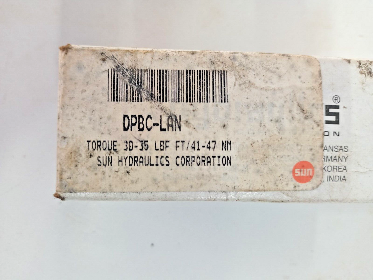 Sun hydraulics DPBC-LAN 3-way, pilot-operated, directional valve DPBCLAN - NEW