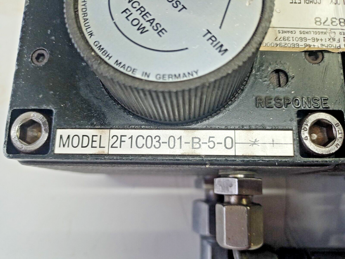 MacGREGOR Cranes Part No.: 1098378 Hydraulic valve block complete - New Surplus