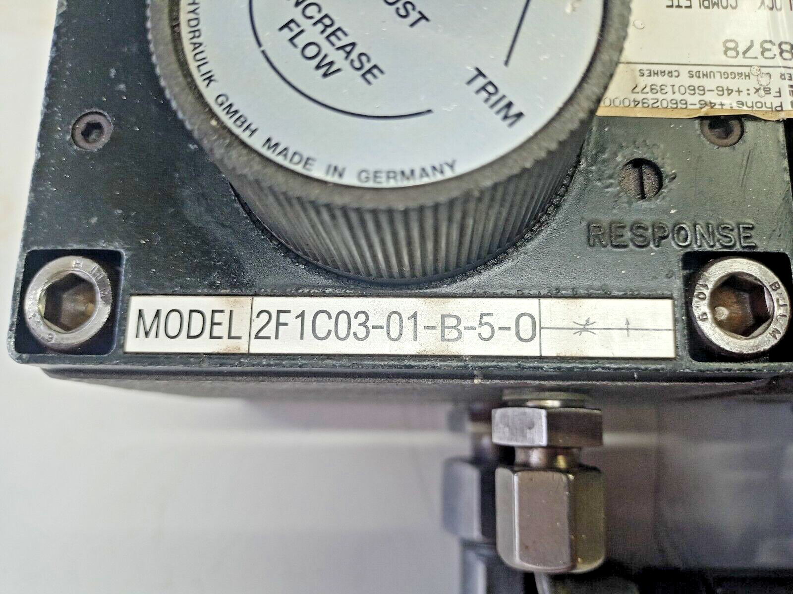 MacGREGOR Cranes Part No.: 1098378 Hydraulic valve block complete - New Surplus