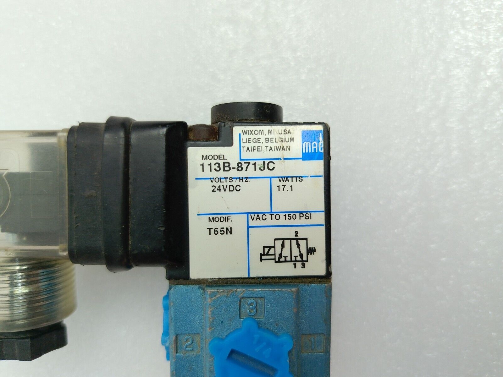 MAC 113B-871JC Solenoid valve 24VDC