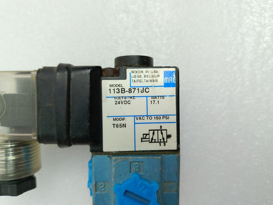 MAC 113B-871JC Solenoid valve 24VDC