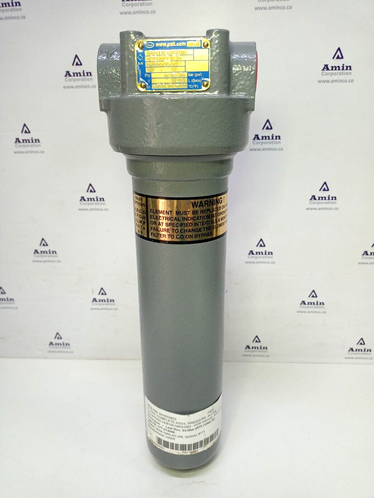 Pall HH8110C16KSTBD Filter with RC860MZ090H - NEW