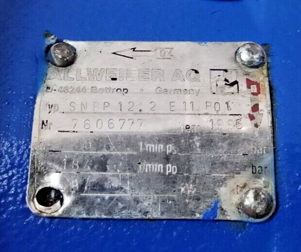 Allweiler SNBP 12.2 E11 P01 Progressive cavity single screw pump