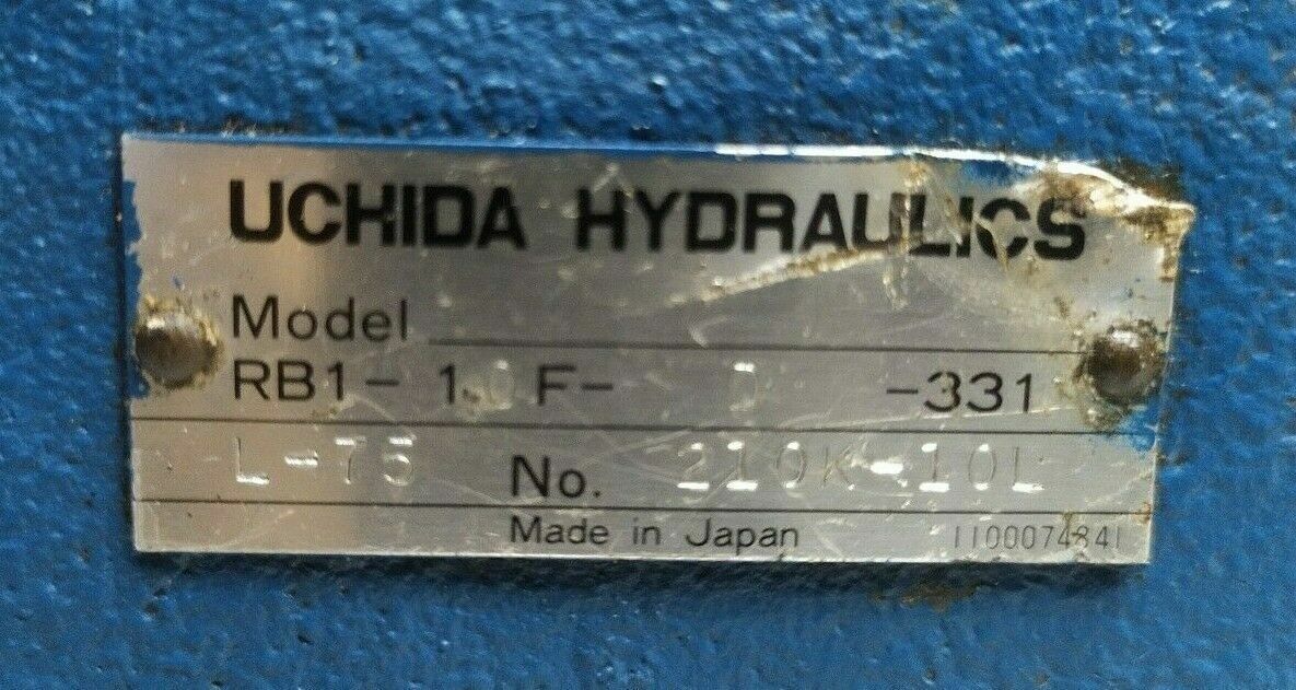 Uchida Hydraulics RB1-10F-D-331 L-75 Hydraulic valve - NEW