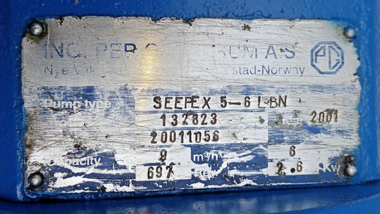 Seepex 5-6LBN Progressive cavity single screw pump
