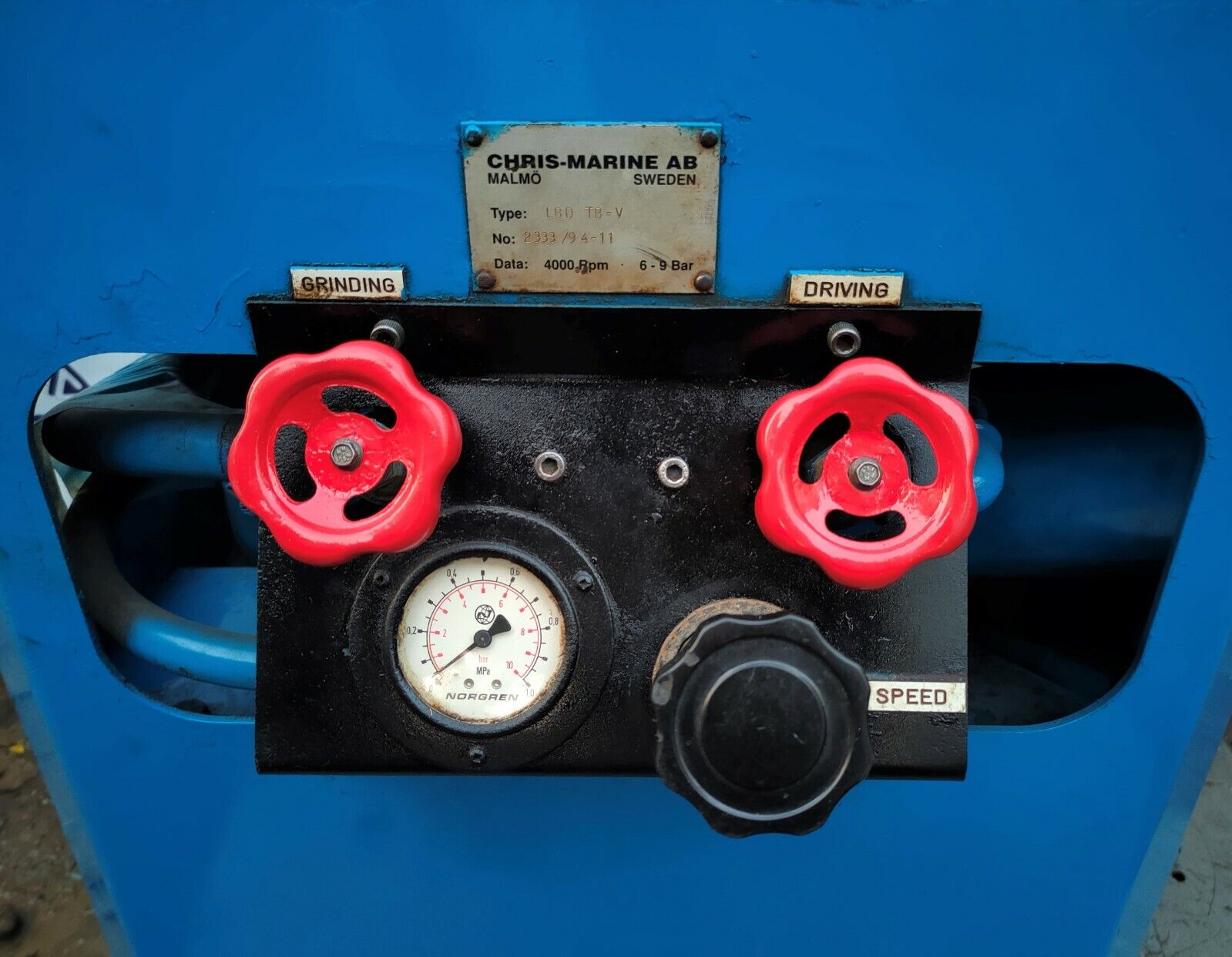 Chris-Marine AB LBD TB-V Valve Spindle and seat grinding Machine