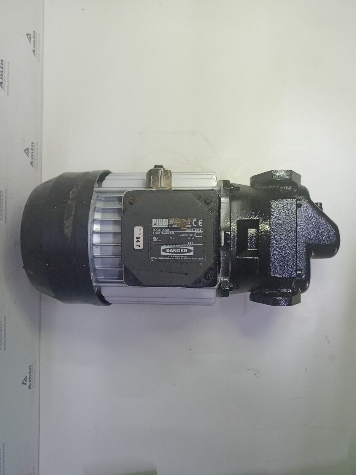 Piusi E120/T Flange D.80 Code: 000312000 Fuel Transfer pump