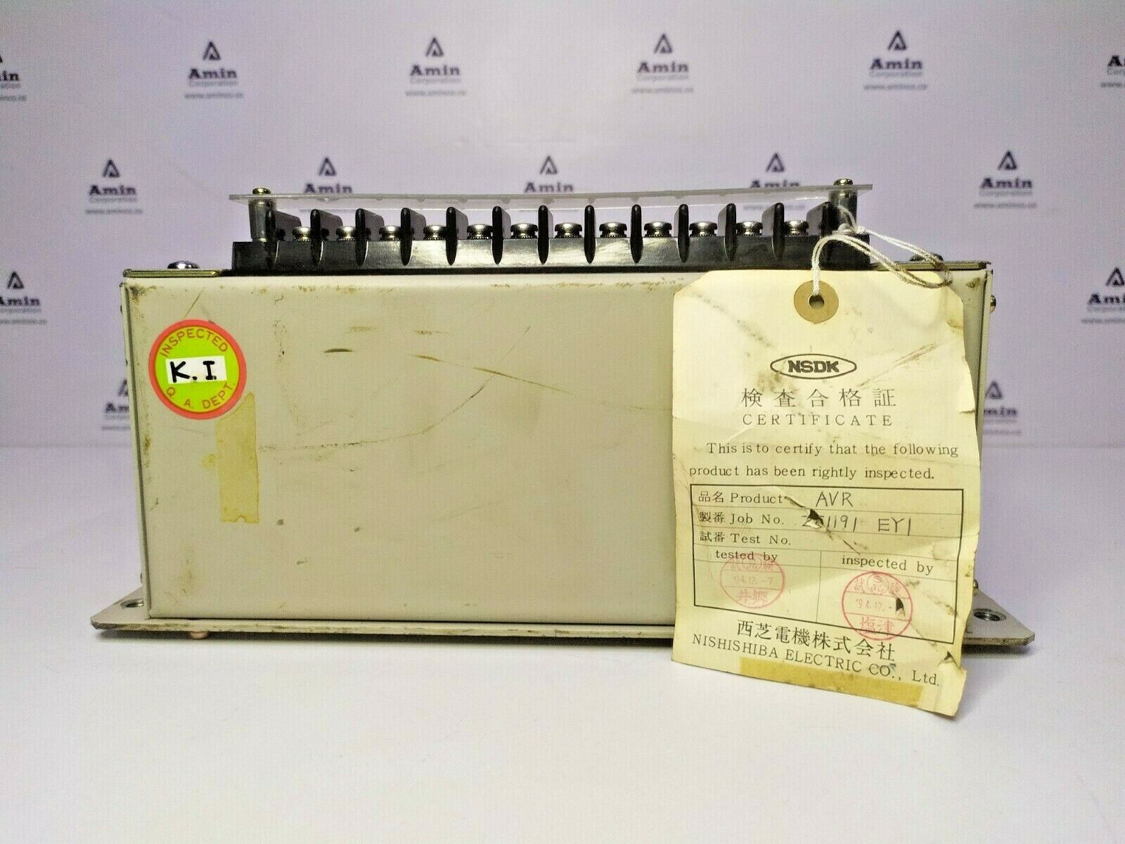 Nishishiba VZRAB-1S(P) Automatic Voltage Regulator AVR - NEW Free Fast shipping