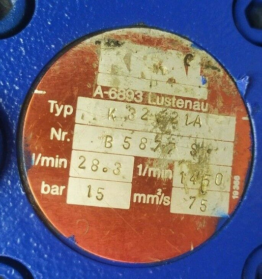 KRAL K 32.21A Triple screw pump - TESTED PUMP