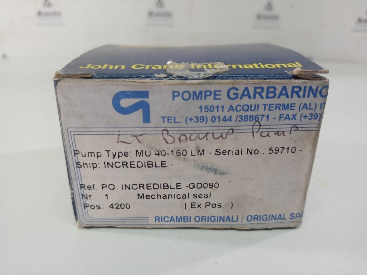 John crane Type 502 Mechanical seal size: 30mm