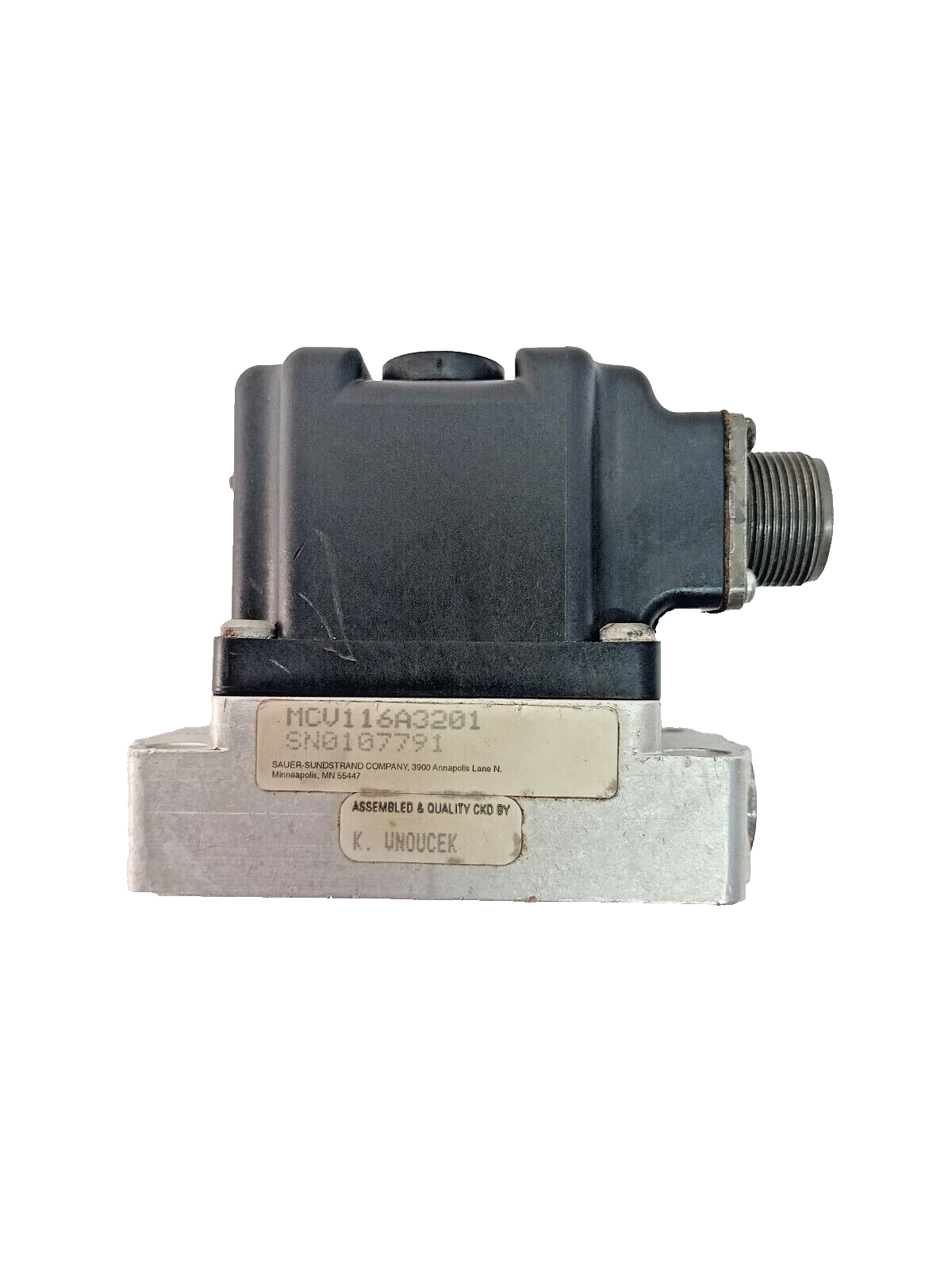 Sauer-Sundstrand Danfoss MCV116A3201 Pressure Control Pilot (PCP) Valve - NEW