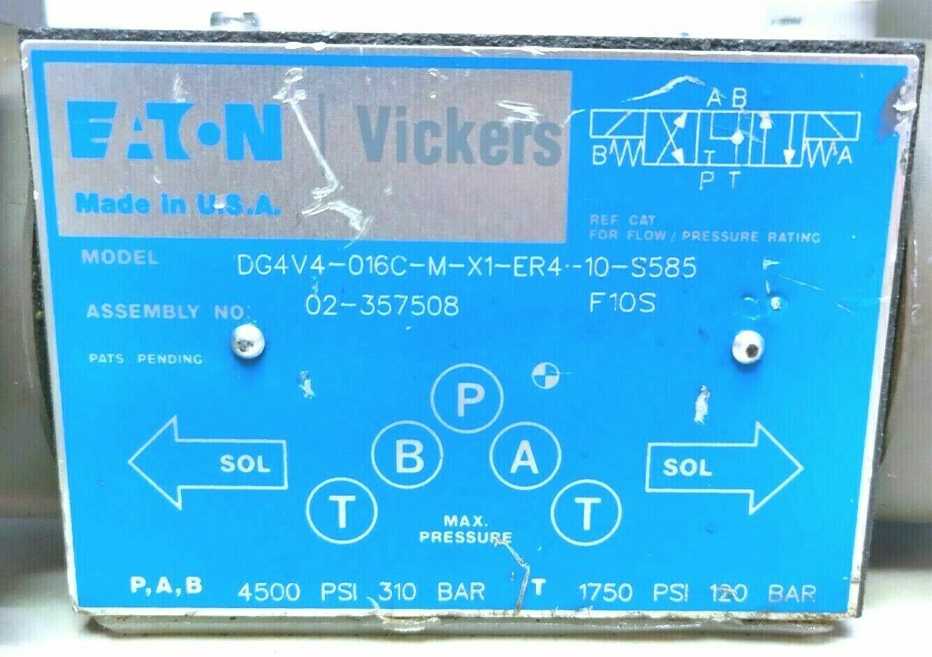 Eaton-Vickers DG4V4-016C-M-X1-ER4-10-S585 Directional control valve - NEW