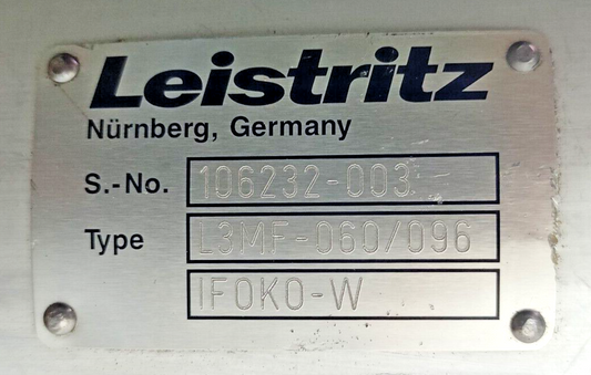 Leistritz L3MF-60/96 IF0K0-W Triple screw pump