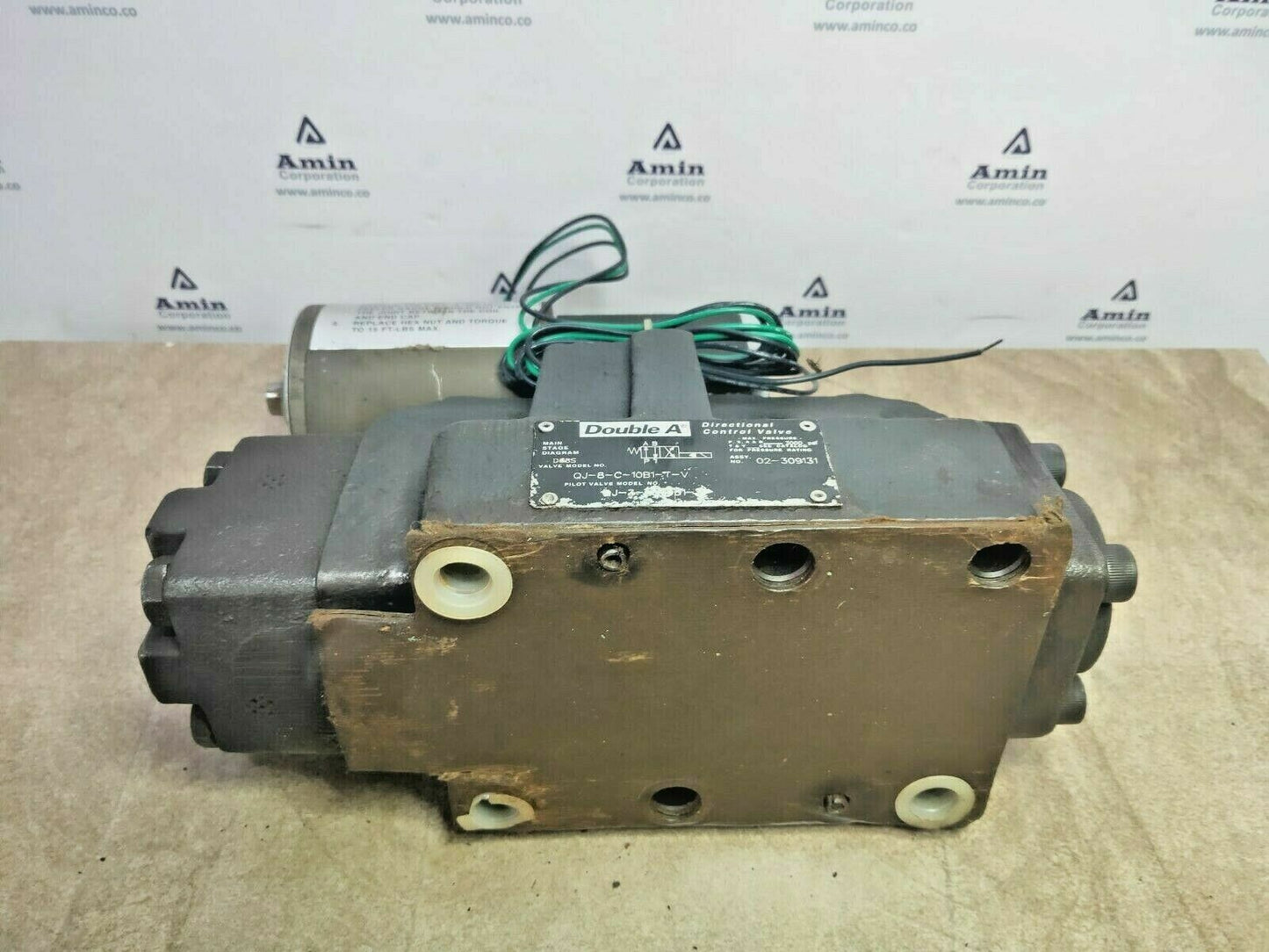 Double-A QJ-3-C-10D1-V with QJ-8-C-10B1-T-V Directional control valve - NEW
