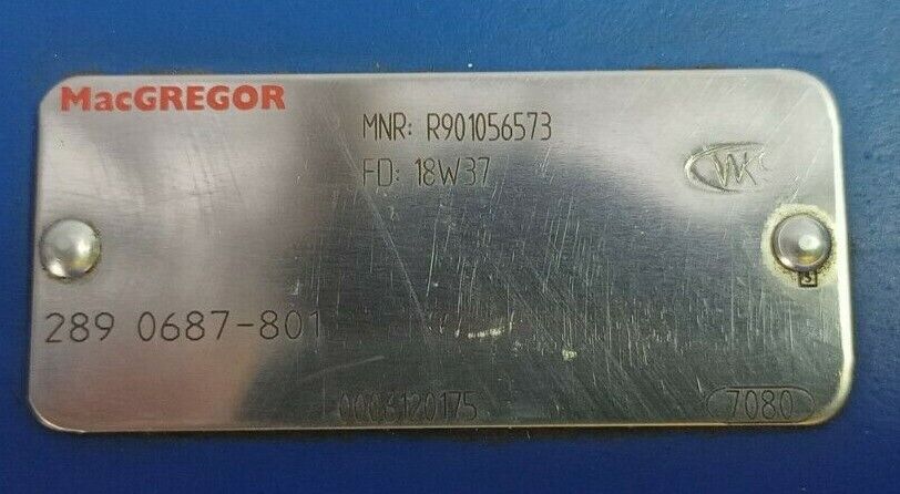Rexroth MacGregor 289-0687-801 MNR: R901056573 Hydraulic check valve - NEW