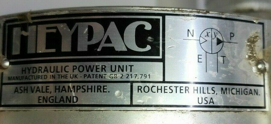 Heypac GX20-SSV-T1 Air driven Hydraulic pump - TESTED PUMP