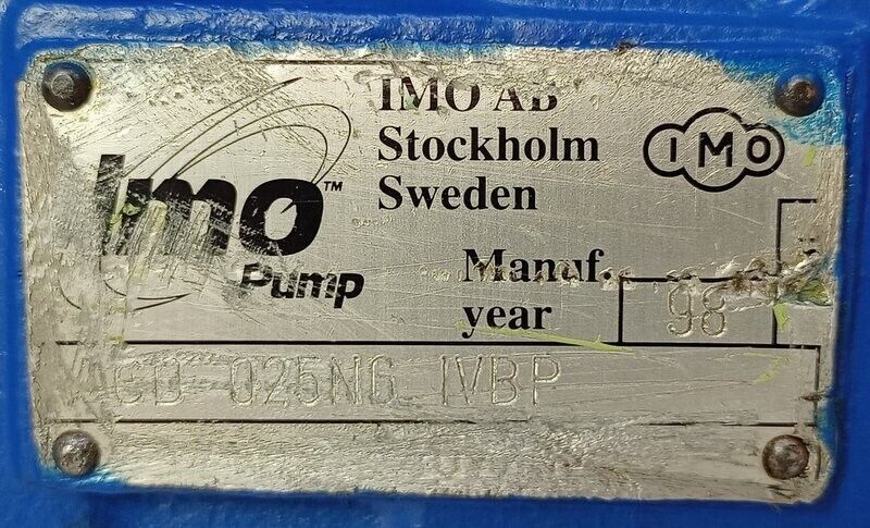 IMO ACD 025N6 IVBP Triple screw pump with electric Motor - Refurbished Tested #2