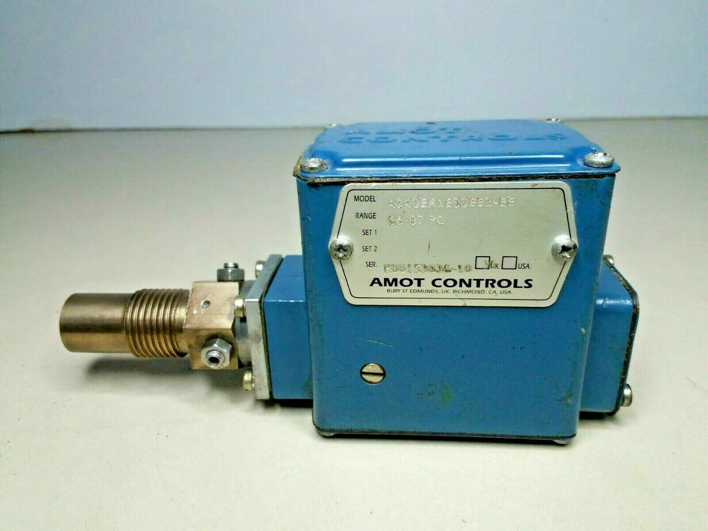 Amot Controls 4140EK1E00EE3-EE Range: 66-87 Deg. C