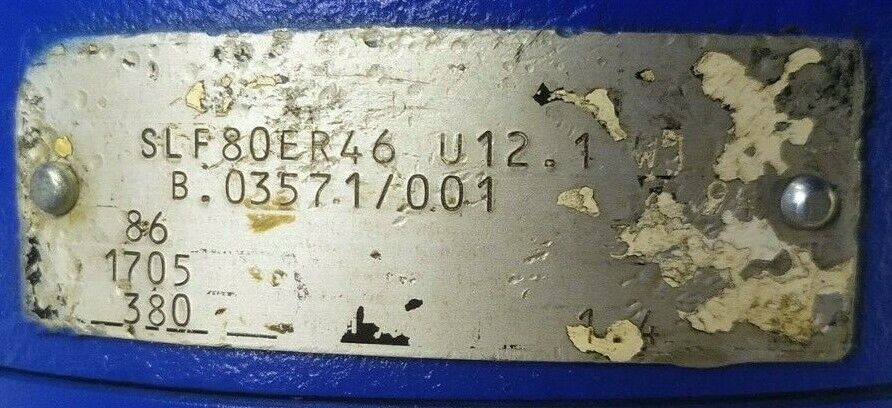 Allweiler AG SLF80ER46U12.1 Triple screw pump - Pressure Tested
