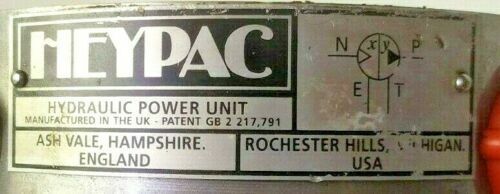 Heypac GX20-SSN-T1 Air driven Hydraulic pump - TESTED PUMP