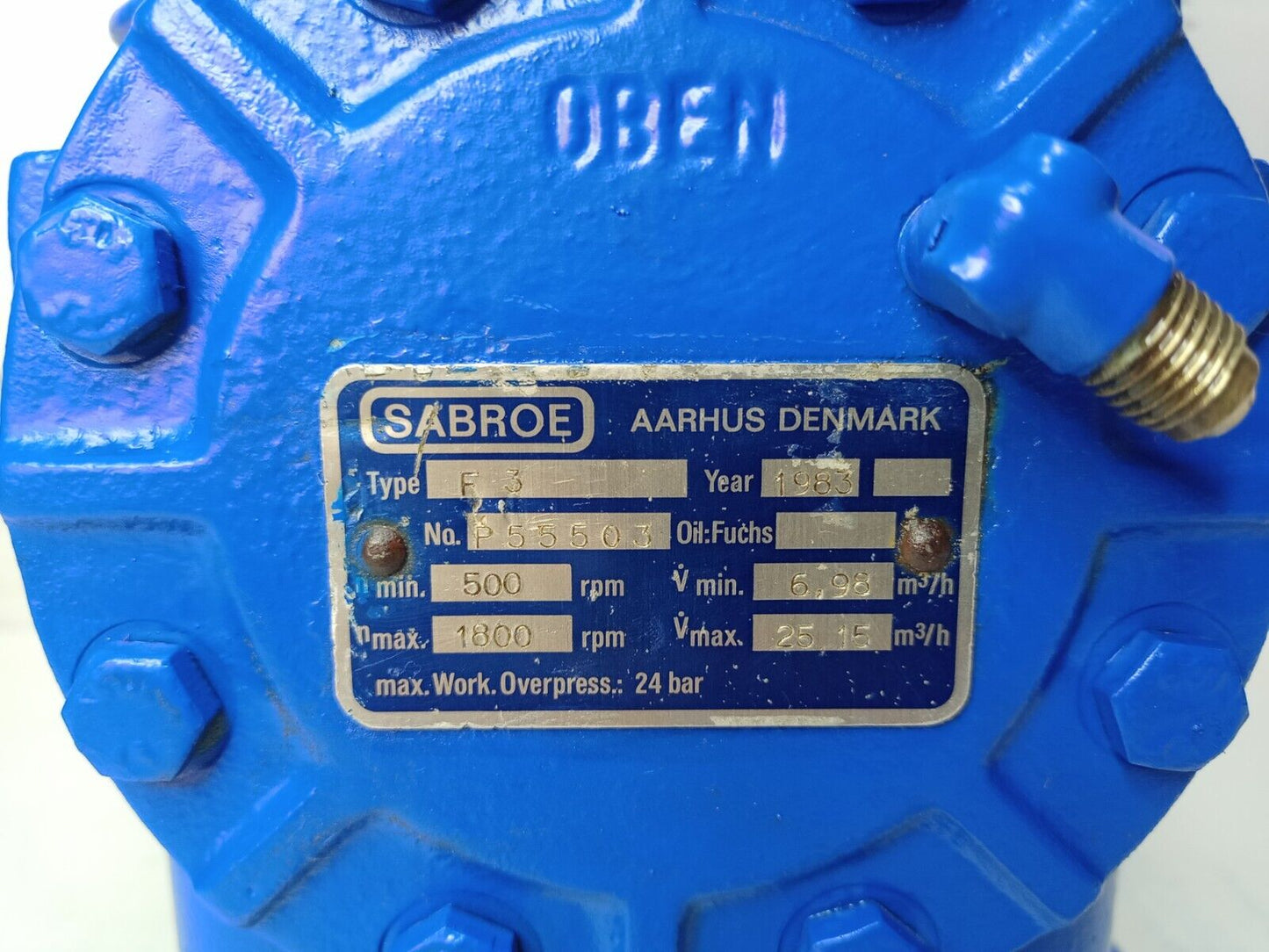 Sabroe F3 Open type Refrigeration Compressor - Refurbished & Tested #2