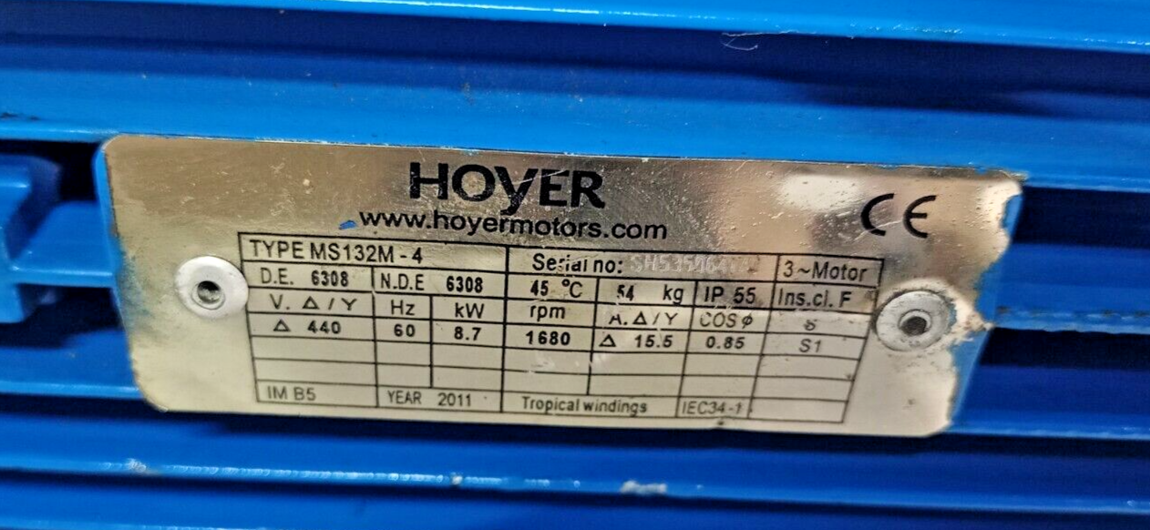 Allweiler SNGF210ER46E8.9-W61 Triple screw pump with 8.7 kw 1680rpm motor - NEW