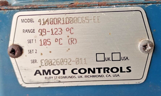 Amot Controls 4140DR1D00CG5-EE - New Unused Free fast ship Range:99-123° C