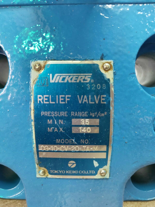 Vickers CG-10-CV-20-JA-M Pressure relief valve