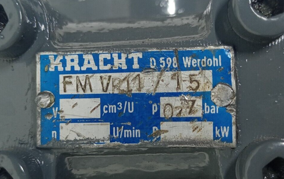 Kracht FMVR 11/15 Transfer gear pump