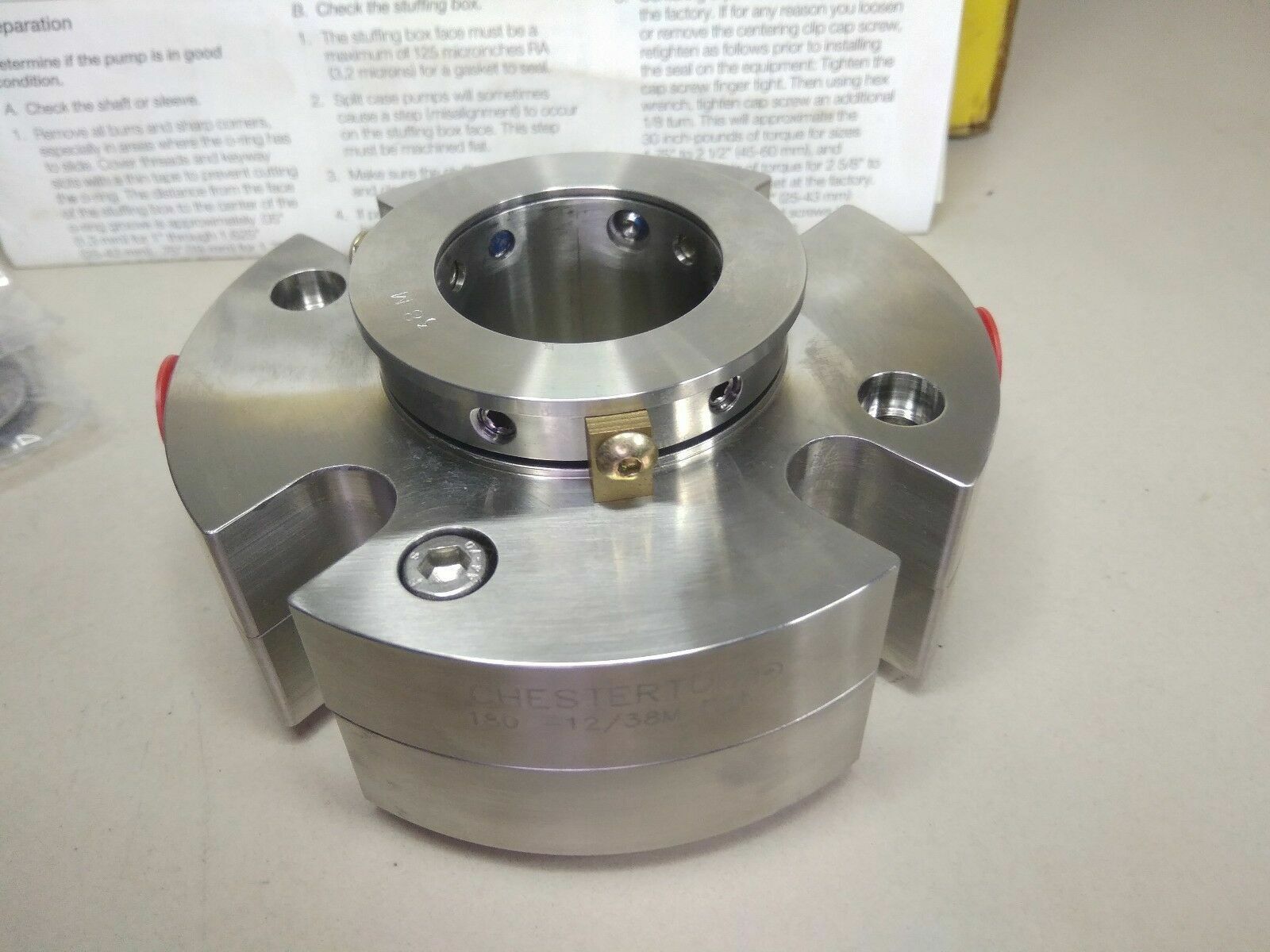 CHESTERTON 180WB HIGH RELIABILITY CARTRIDGE SINGLE SEAL SIZE-38 - NEW