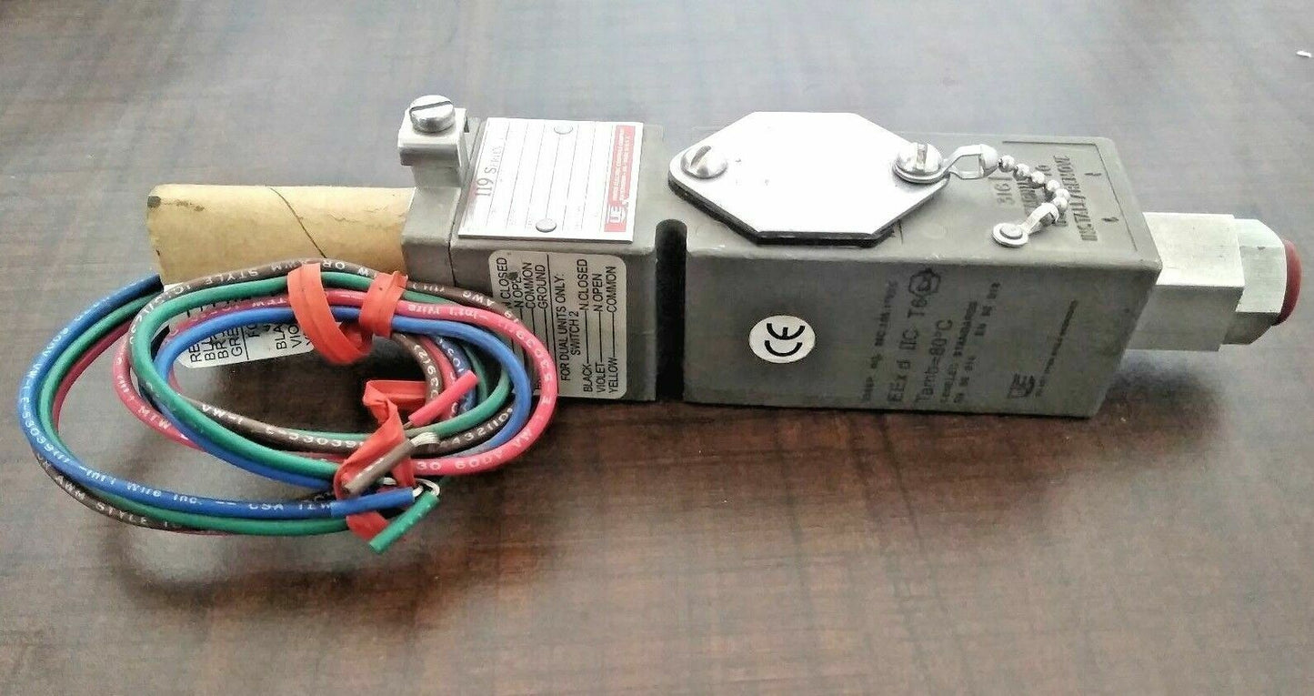 UE Pressure Switch 119 Series Type:H119 Model:358 Range: 15-200 psi NEW
